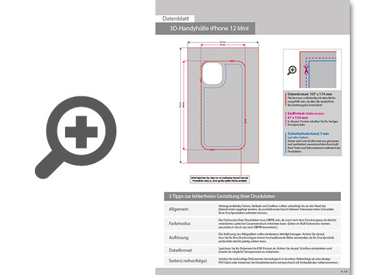 Product Bild standard-handyh__lle_f__r_iphone_12_mini__4_0-farbig_einseitig_bedruckt